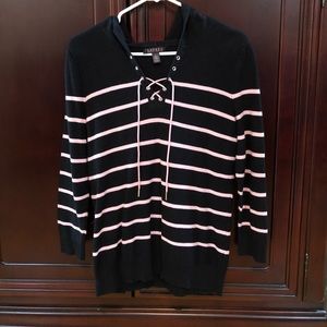 Lauren Ralph Lauren striped hoodie sweater